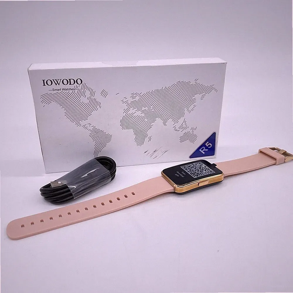 IOWODO Smartwatch 1.57 Zoll Armbanduhr mit Pulsuhr Blutsauerstoffmessung Schritt