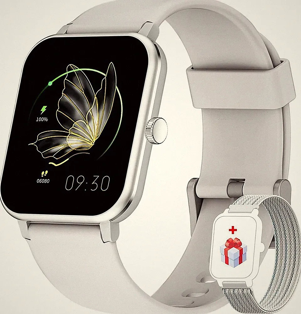 smartwatch damen silber für android