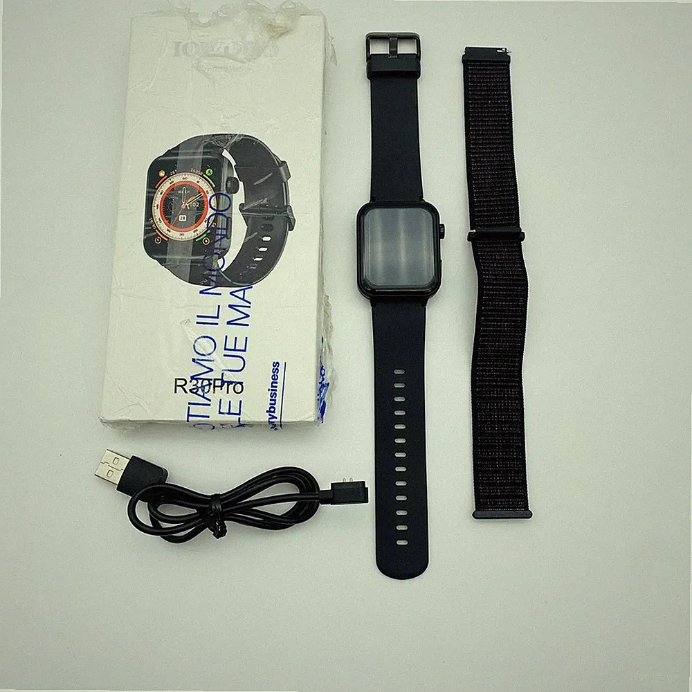 IOWODO Smartwatch für Herren und Damen, 1,85 Zoll, intelligente Fitnessuhr, Blue