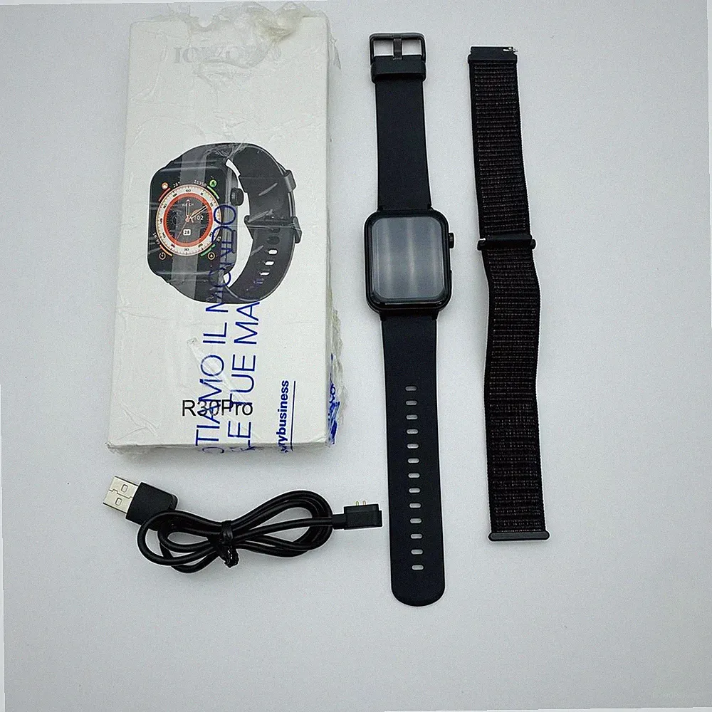 IOWODO Smartwatch für Herren und Damen, 1,85 Zoll, intelligente Fitnessuhr, Blue