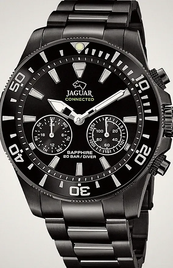 JAGUAR Analog J929/1 Herren Armbanduhr Hybrid Smartwatch Schwarz