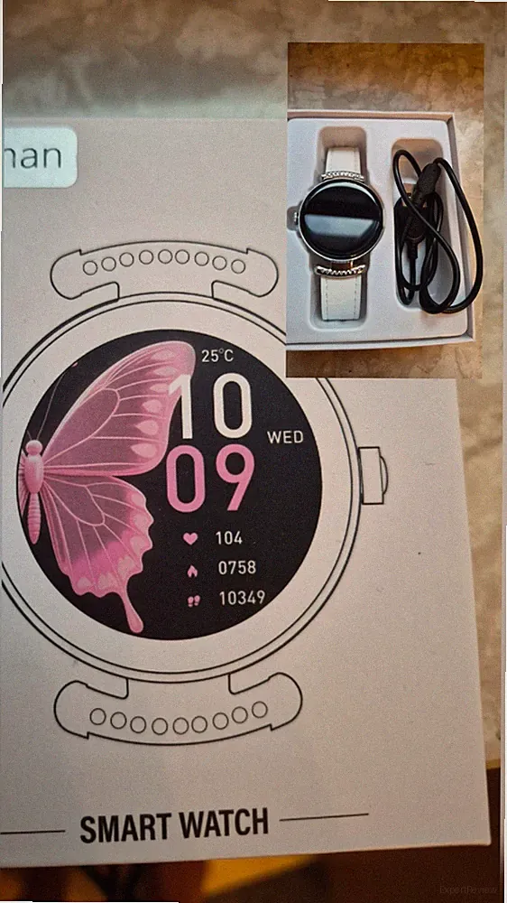 Jugeman Smartwatch – weiß – rundes Touchdisplay – Originalverpackung