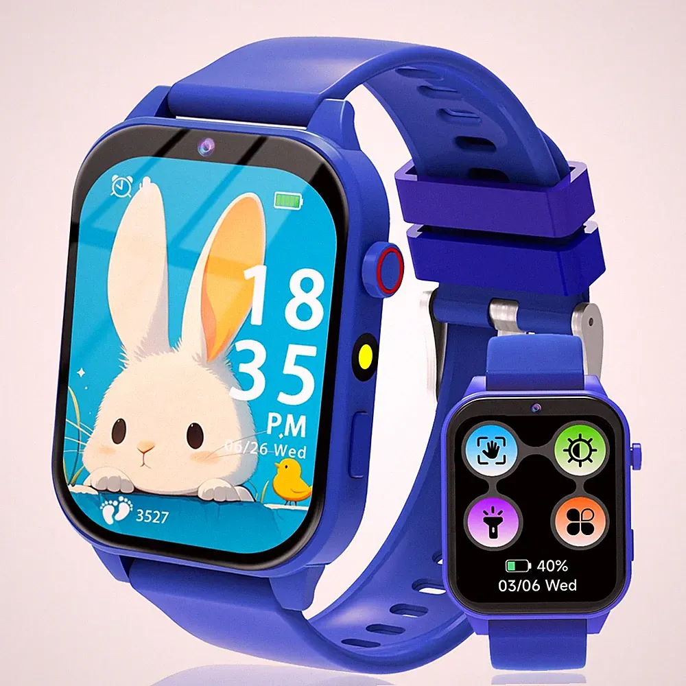 kaacly Kinder Smartwatch Jungen Mädchen - Smartwatch für Kinder Fitness Tracker Uhr