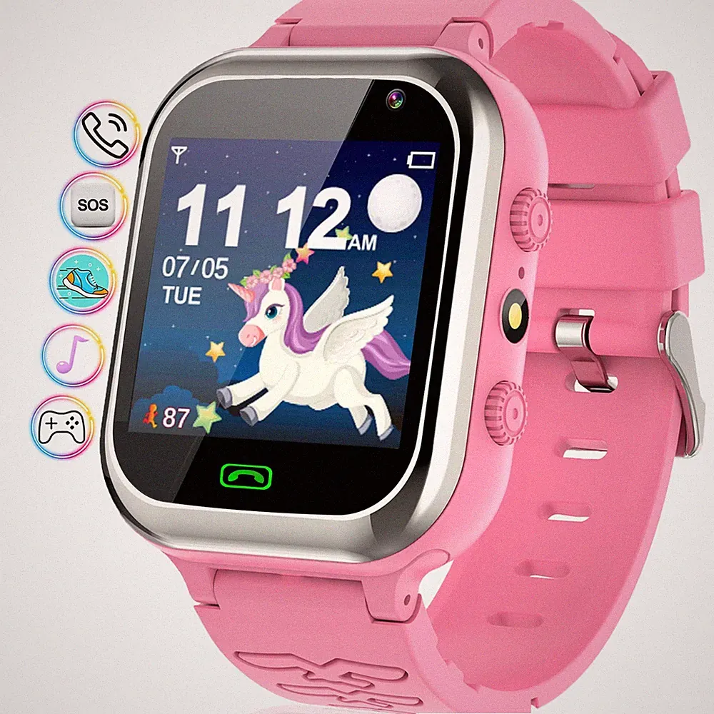 Kaacly Kinder-Smartwatch Rosa