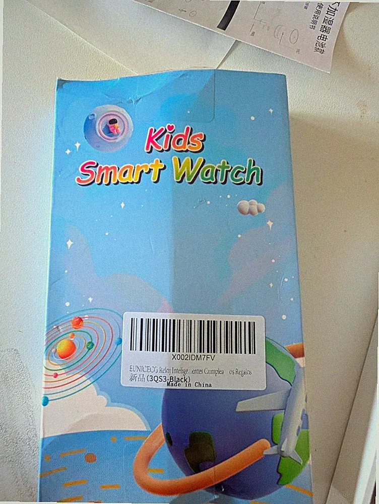 Kids Smart Watch Kinder Smartwatch 46 mm schwarz Silikon Android USB