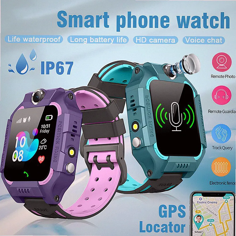 Kinder 4G Uhr Smartwatch Kamera SOS GPS Wasserdicht Telefonuhr Kids Armbanduhr