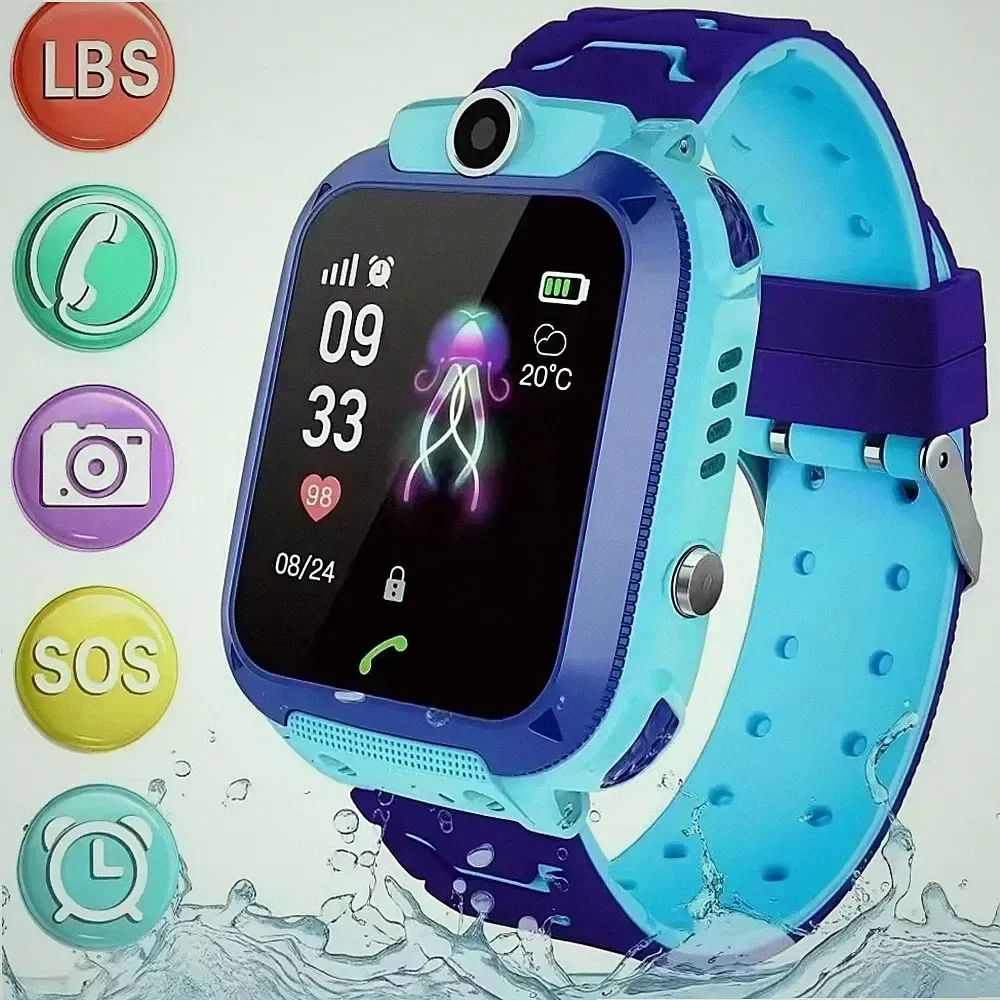 Kinder Smart Watch Kamera Anrufe Telefon Spiel Uhren Weihnachtsgeschenk