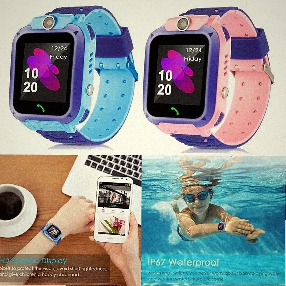 Kinder Smart Watch Kamera Wasserdicht Anruf Telefon Uhren für Jungen Mädchen