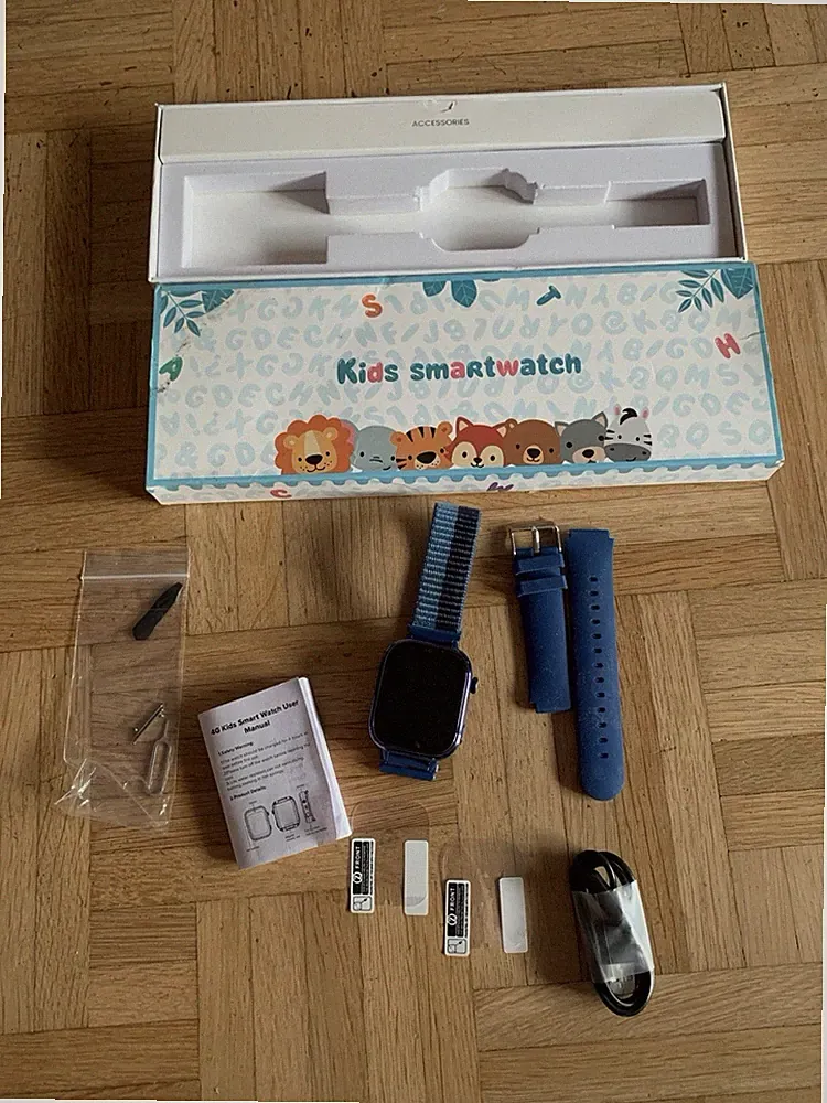 Kinder Smartwatch 4 GBlau Mit Original Verpackung