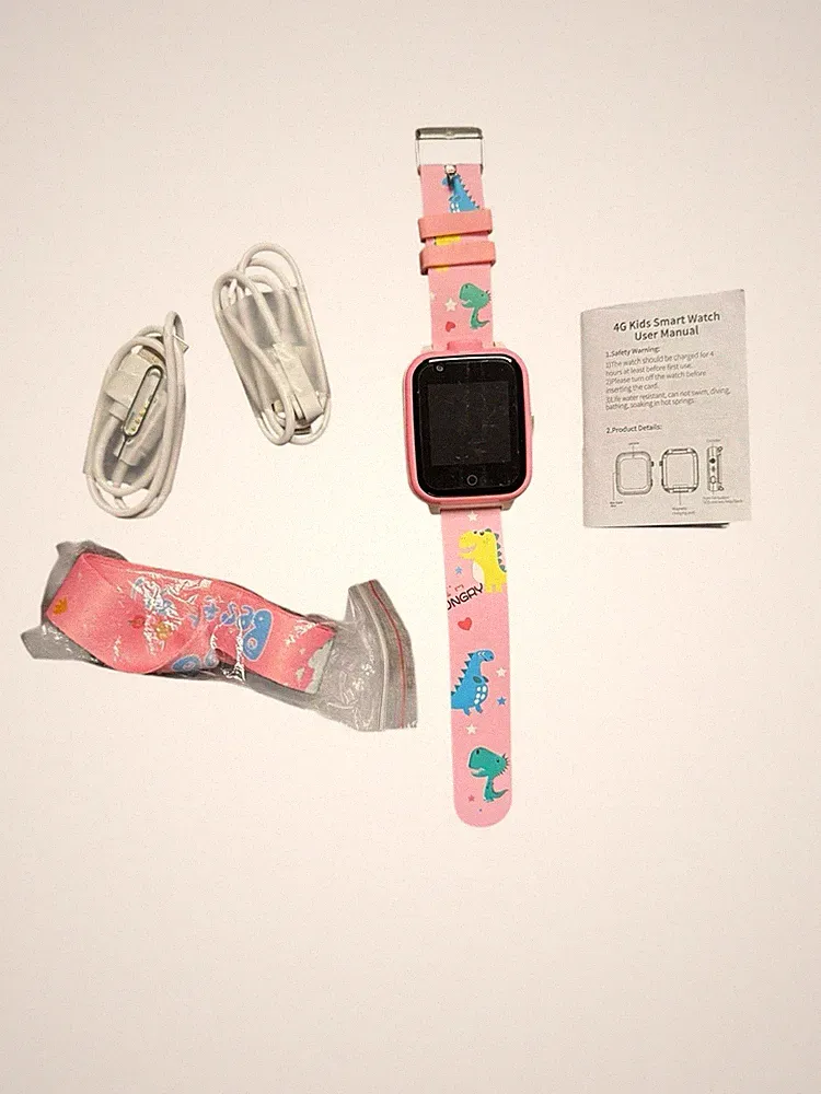 Kinder Smartwatch 4G Wifi GPS Tracker SOS Videoanruf Voice Chat Kamera Wecker
