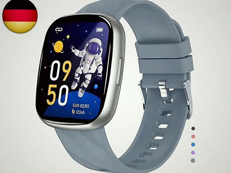 Kinder Smartwatch für Jungen Mädchen, 1.75 HD Voll Touchscreen Fitnessuhr, IP68