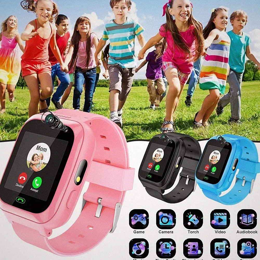 Kinder Smartwatch Gaming Uhr Telefonuhr mit Musik Player Kamera Geschenke DE
