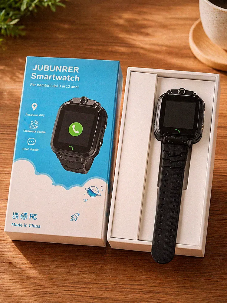 Kinder Smartwatch HWA01 Schwarz Apple Android kompatibel Uhr Kinder A7