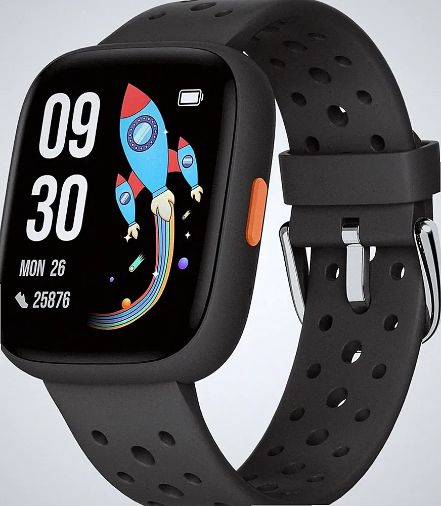 Kinder Smartwatch Jungen Mädchen 5-16J - Fitness Armbanduhr mit Spielen Schwarz