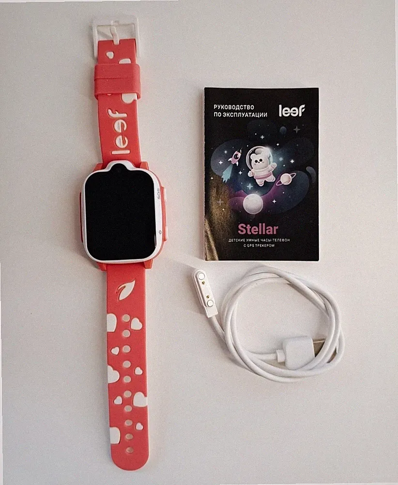 Kinder Smartwatch Leef Stellar 4G GPS Tracker Uhr Rosa Wie neu, Menü auf Deutsch