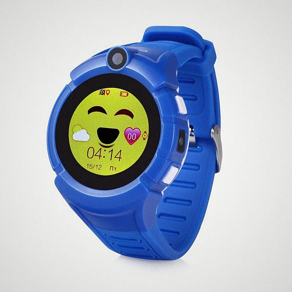 Kinder Smartwatch mit GPS Tracker SOS Notruf Telefon Uhr für Kinder Dunkelblau