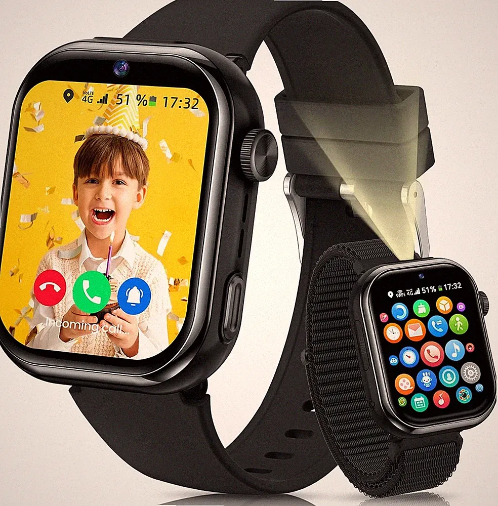 Kinder Smartwatch mit SIM Karte 1,83 Zoll Schrittzähler