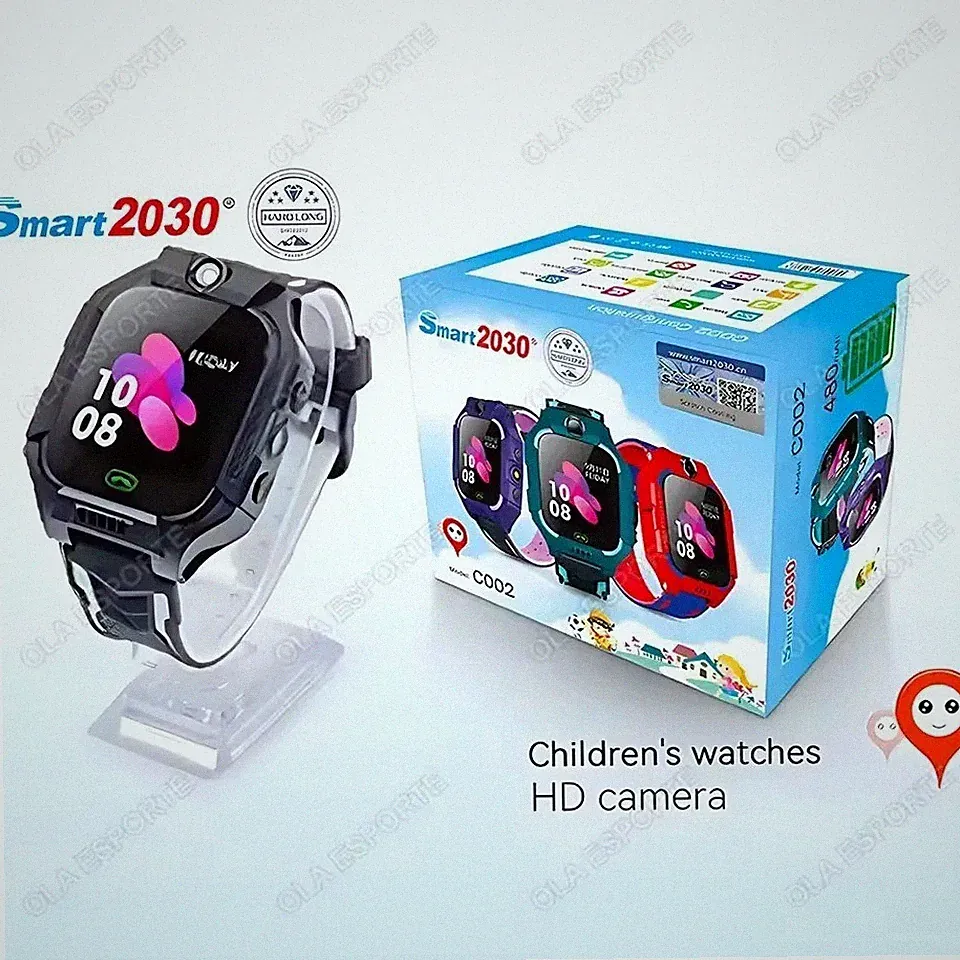 Kinder Smartwatch mit SOS, Kamera & SIM – Wasserdicht für iOS & Android