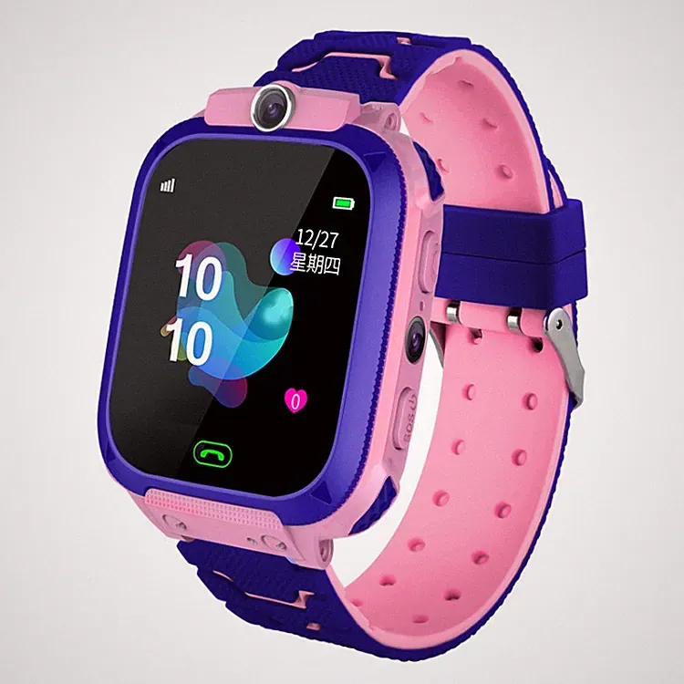Kinder Smartwatch mit Telefonfunktion Armbanduhr Smart Watch SOS Sim Rosa