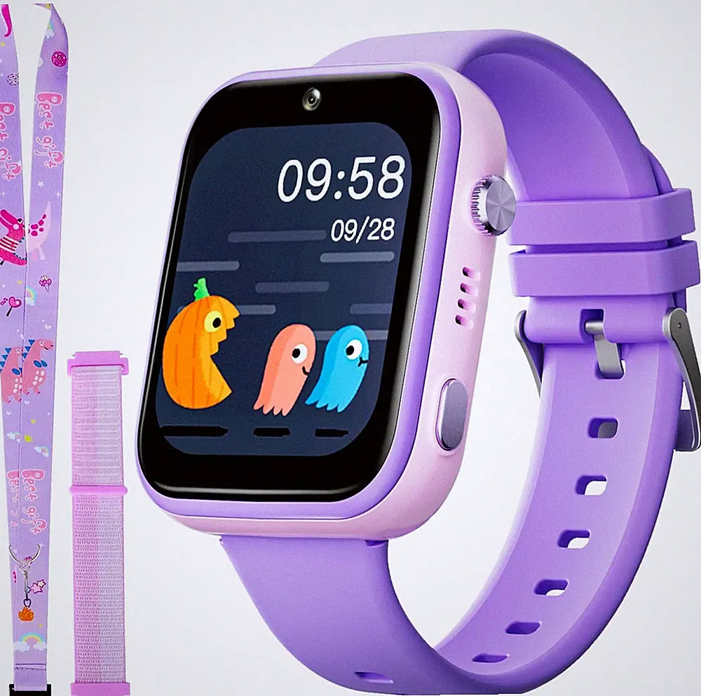 Kinder Smartwatch mit Telefonfunktion SOS Armbanduhr GPS Tracker Kinderuhr Watch