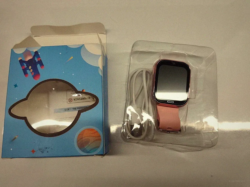 Kinder Smartwatch Taschenlampe Wecker 2G 2G rosa