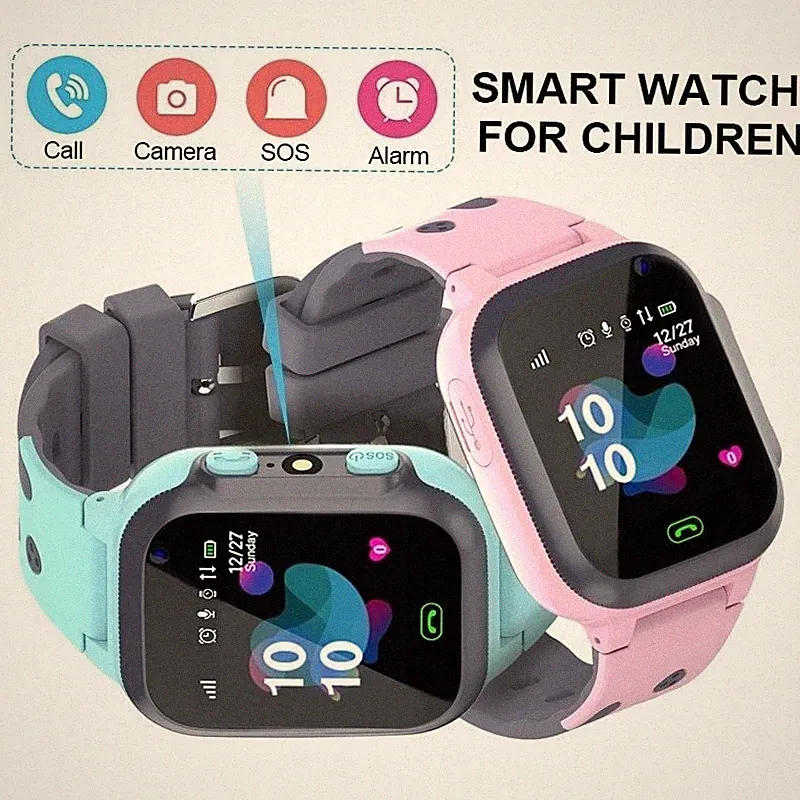 Kinder Smartwatch Uhr Telefonuwatch GPS SOS Wasserdicht SIM Karte Armbanduhr Uhr
