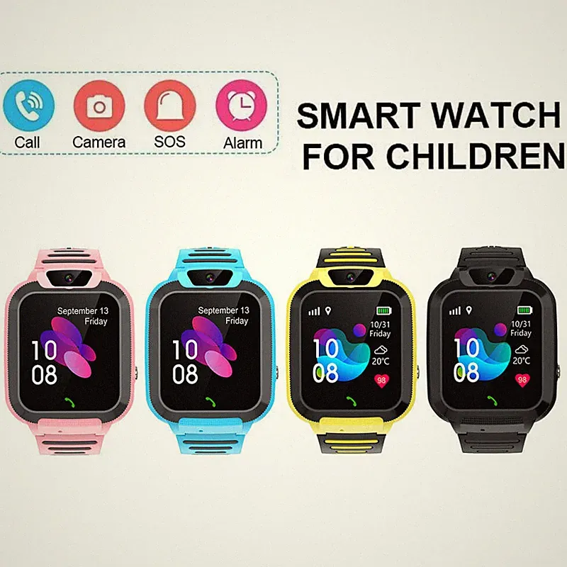 Kinder Smartwatch Wasserdicht GPS LBS SOS Telefonuhr SIM Kamera Armbanduhr Nue