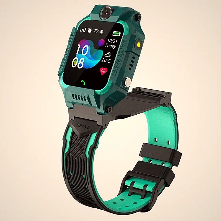 Kinder Smartwatch Wasserdicht Telefonfunktion mit 360° Drehbar GPS Tracker Kids
