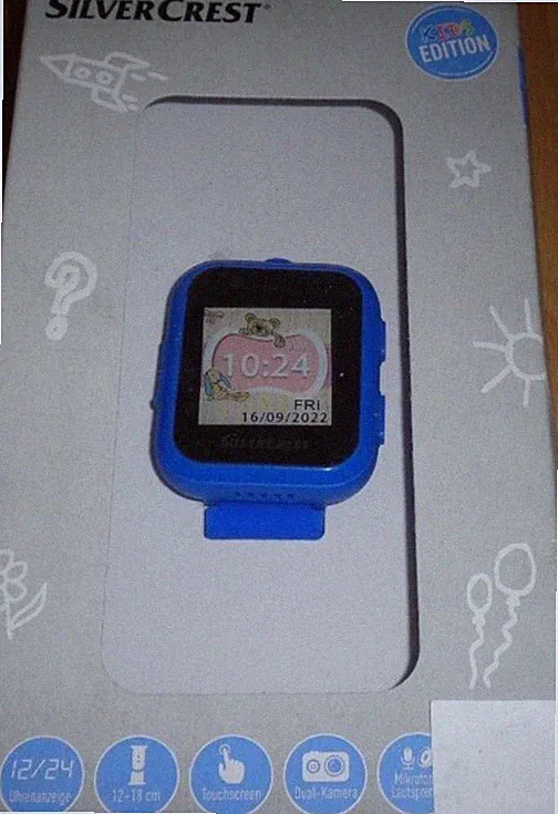 Kinderuhr Smartwatch Kinderarmbanduhr,BLAU,NEU!