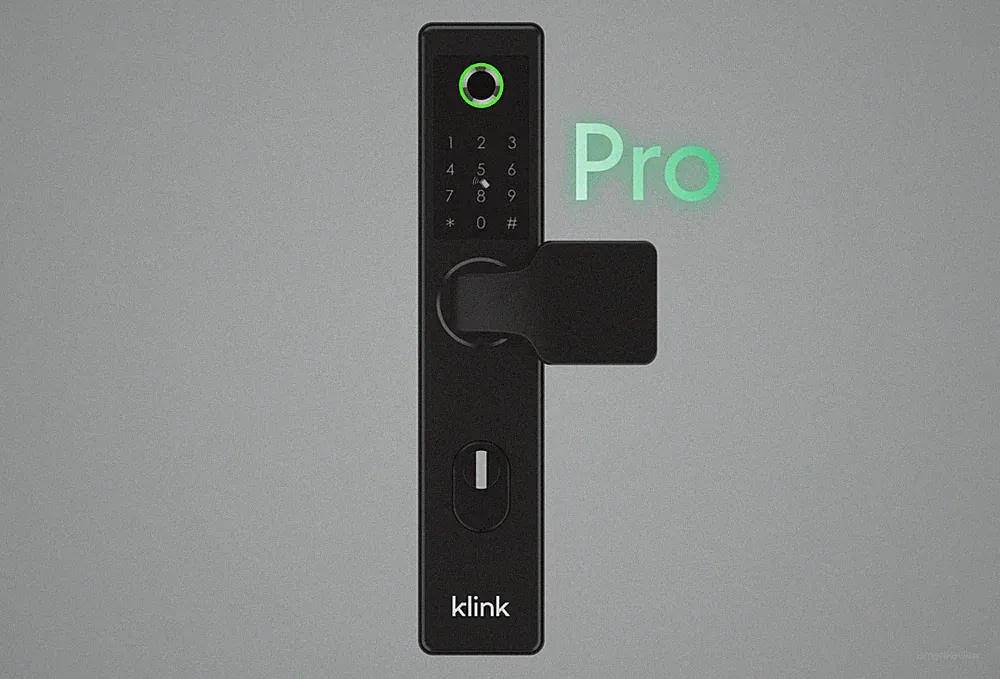 Klink Smart One Pro Smart Türschloss Home Fingerabdruck WLAN RFID App Schwarz