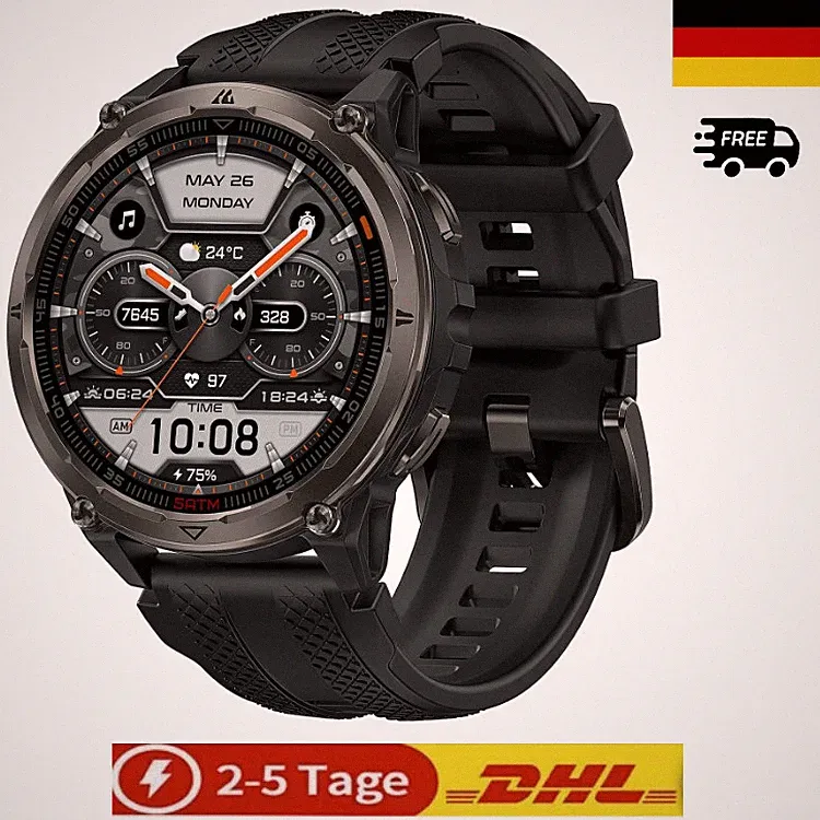 KOSPET ORB 2 GPS Smartwatch Herren Damen 1,43 Zoll AMOLED