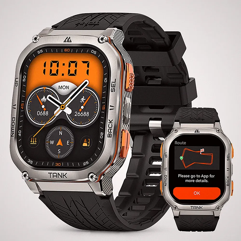 KOSPET TANK M3 Ultra GPS Smartwatch Herren Damen 480mAh 60 Tage Akkulaufze Akku