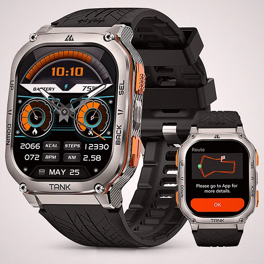 KOSPET TANK M3 Ultra GPS Smartwatch Herren Smartwatch 480mAh GPS & Laufuhr