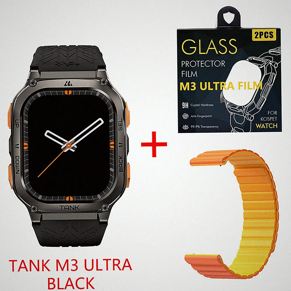 KOSPET TANK M3 Ultra GPS Smartwatch Herren Smartwatch 480mAh mit Magnetarmband