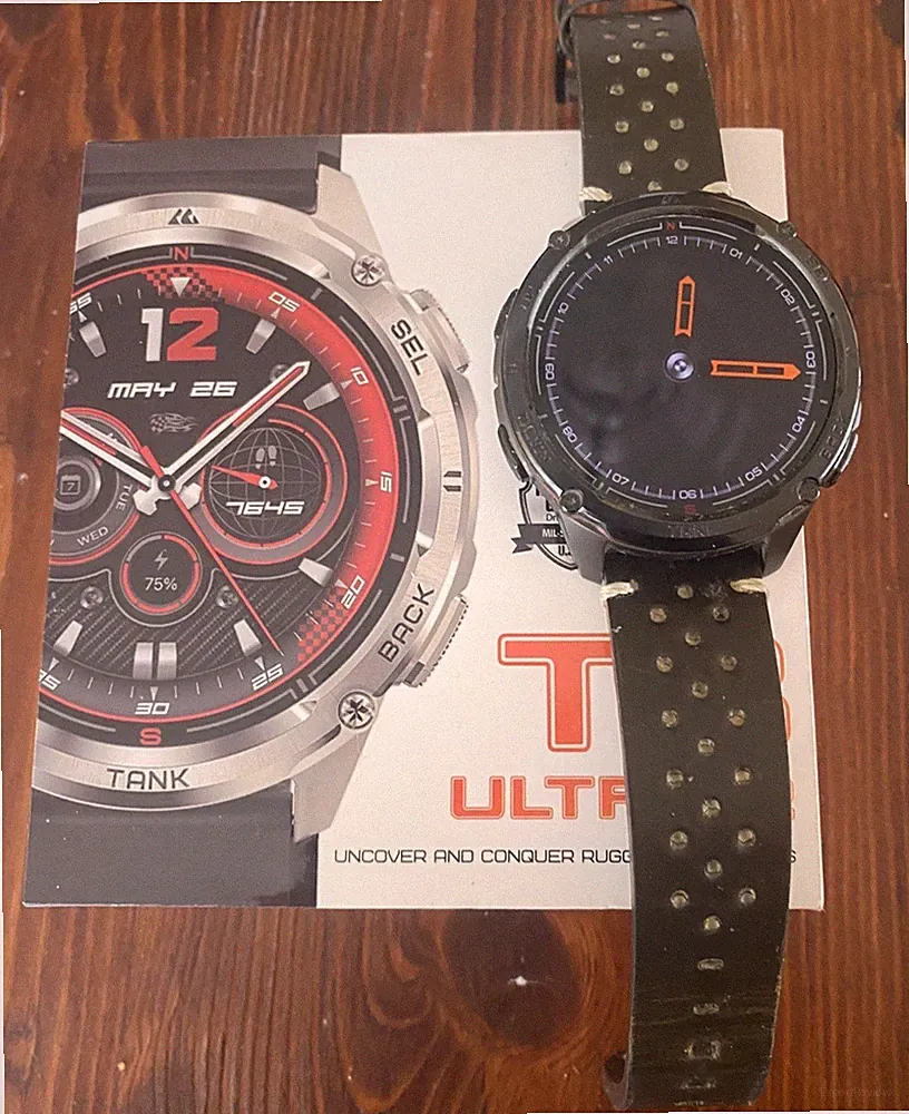 KOSPET TANK T3 Ultra2 GPS Smartwatch Herren 5ATM Wasserdichte Edelstahl Gehäuse