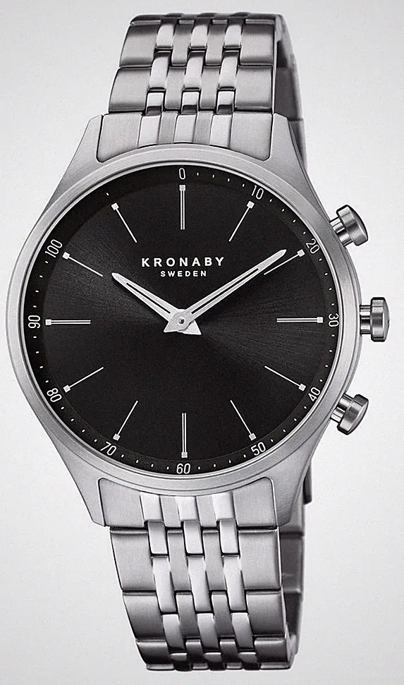 Kronaby Herren-Hybrid-Smartwatch Aus Edelstahl Mit Stahlarmband S3777/3 Uhr