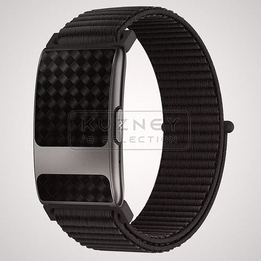 KUZNEY Smartband Bildschirmfreies BT Smartwatch Fitness Tracker Monitor Schwarz