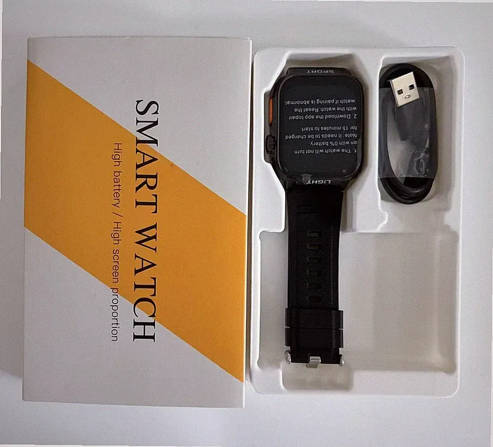 Kuzney Smartwatch Fitness wasserdicht Herzfrequenzmessung Schlafüberwachung