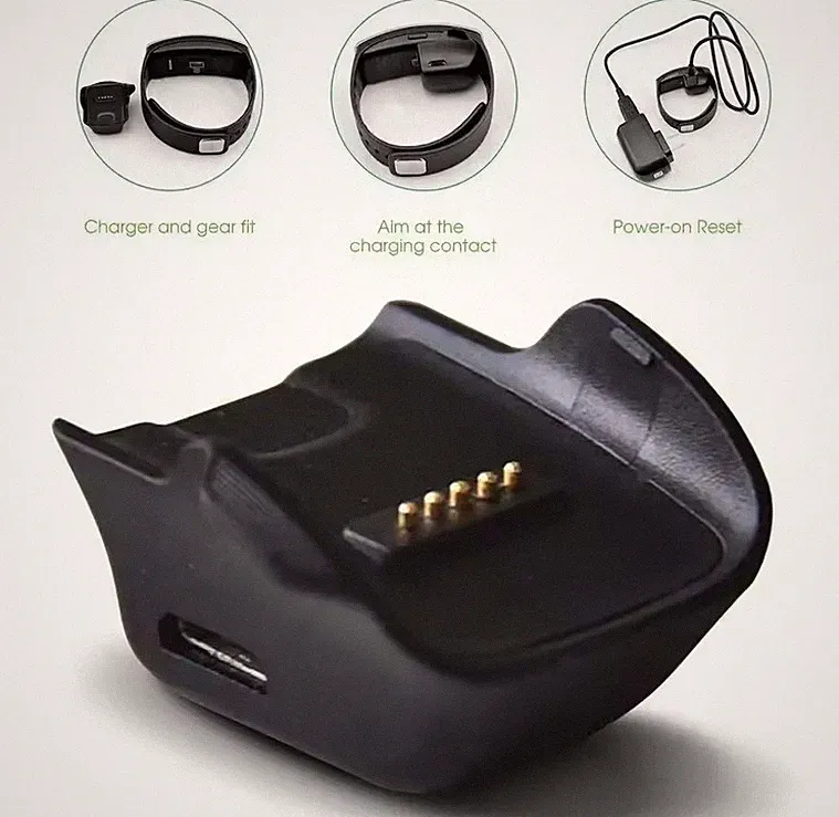 Ladegerät Ladestation für Samsung Galaxy Gear Fit R350 Smartwatch Dock Base SDE