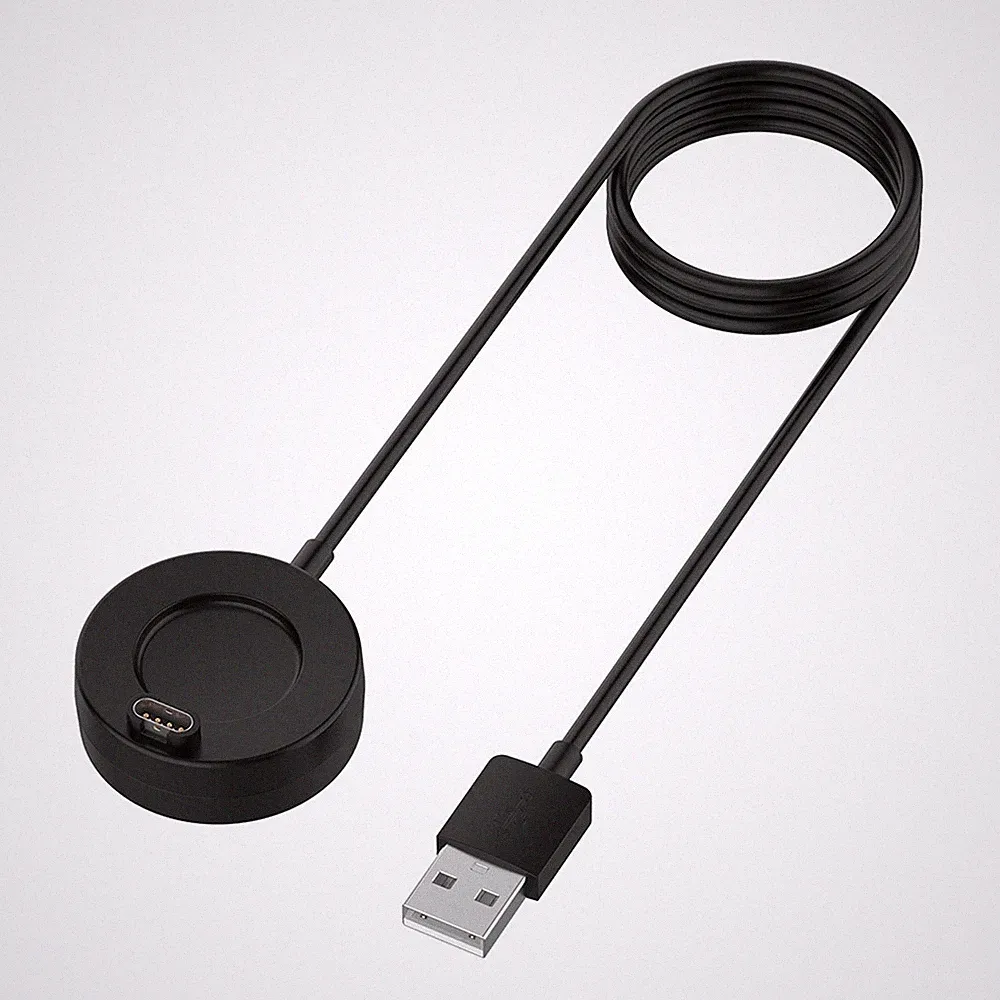 Ladekabel Smartwatch für Garmin Fenix 8 Amoled / Vivoactive 6 USB 1m Schwarz