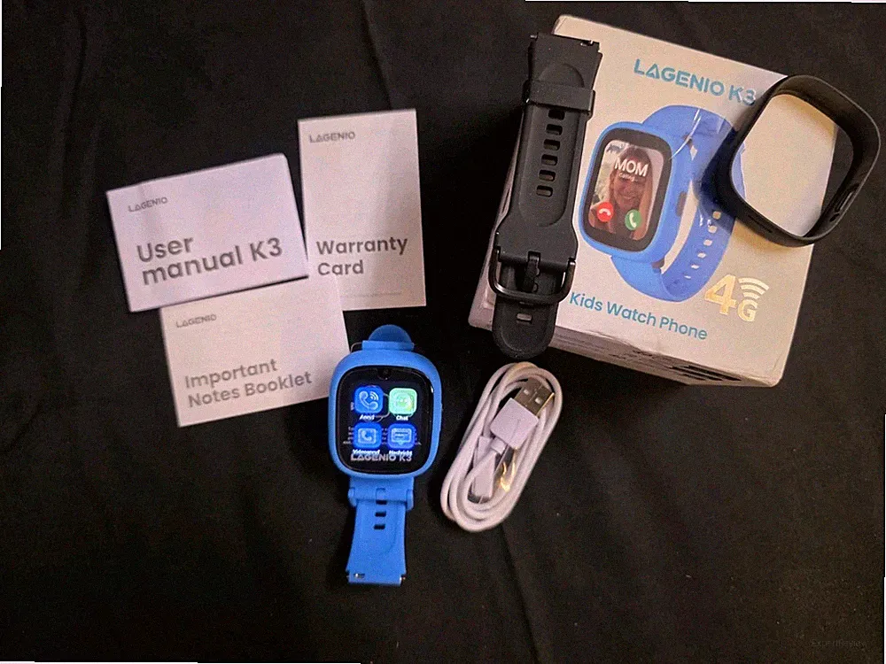 LAGENIO K3 4G Kinder Smartwatch GPS Telefon Videoanruf SOS Blau Retoure