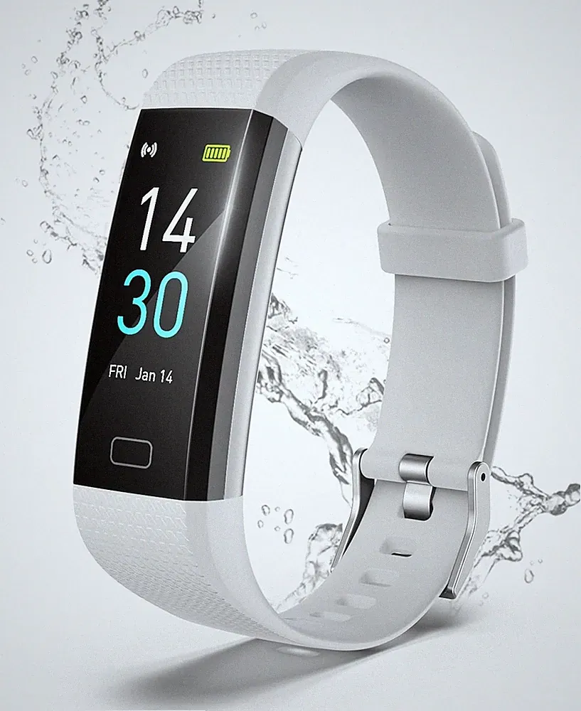 LEBEXY Fitness Armband Smartwatch Schrittzähler GPS Tracker Grau