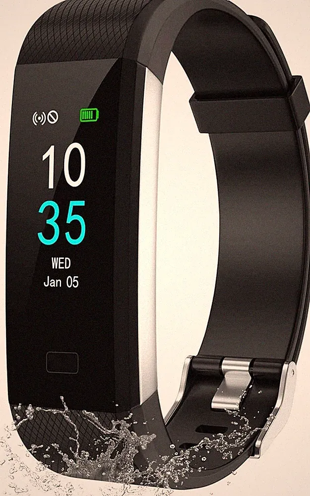 LEBEXY Fitness Armband Wasserdicht IP68 | Fitness Tracker Uhr | Smartwatch Schri
