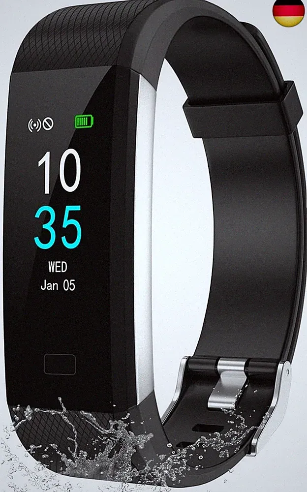 LEBEXY Fitness Armband Wasserdicht | Smartwatch Fitness Tracker Uhr mit