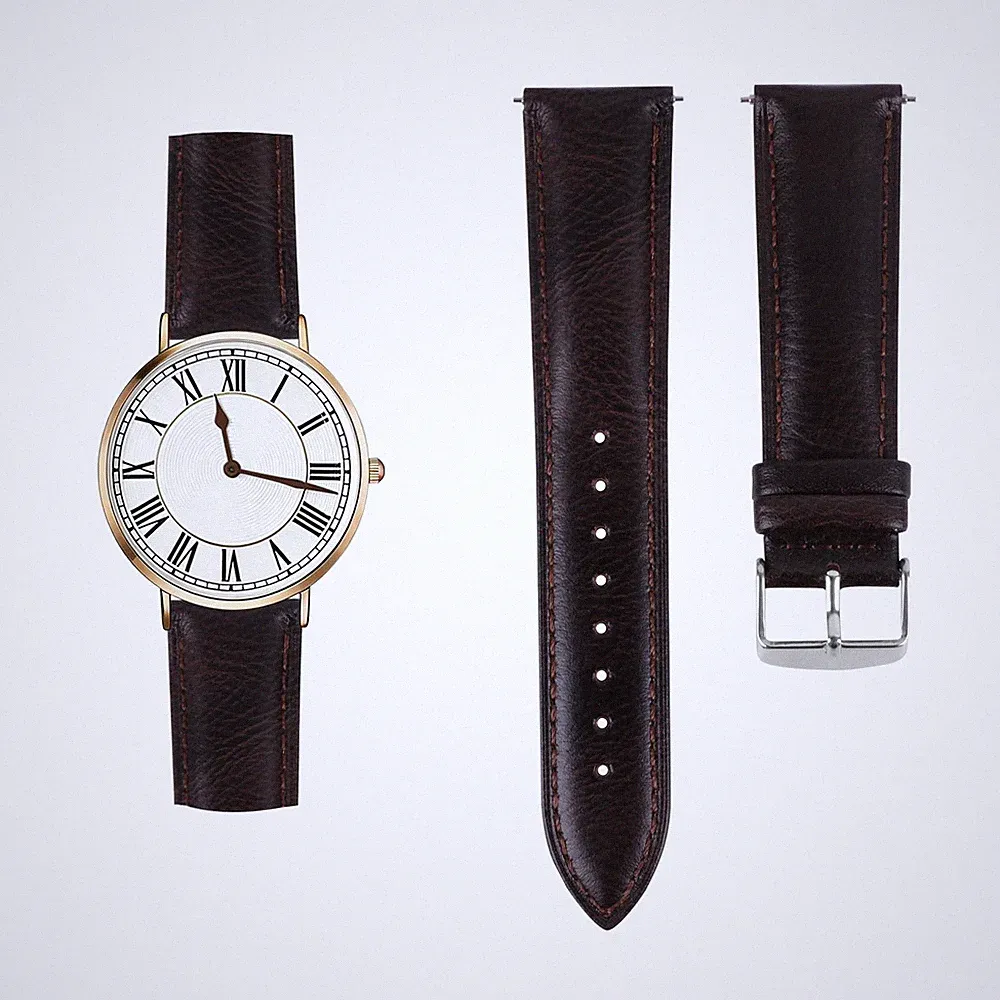 Leder Armband für 20mm 22mm, Uhrenarmband für Damen und Herren, Weich Leder V...