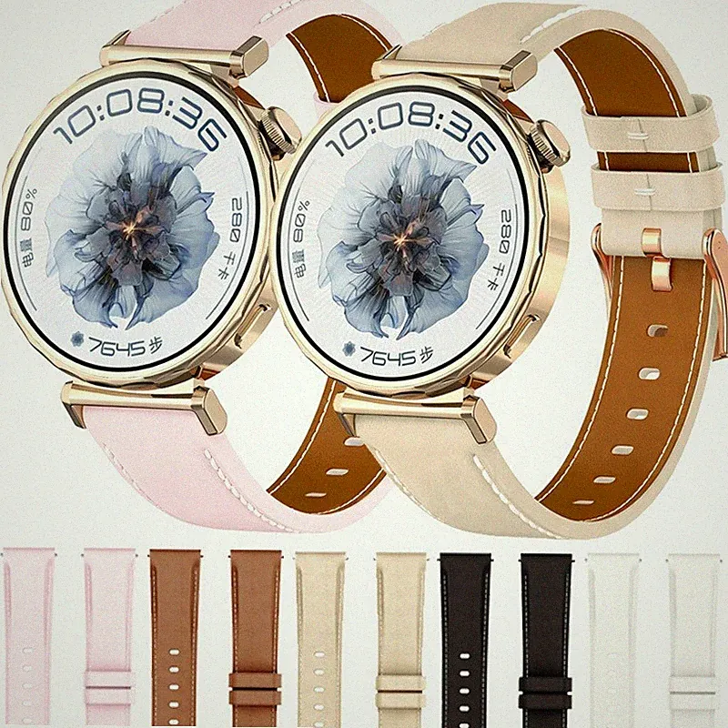 Leder Armband für Huawei Watch GT6/5/4 41mm GT 5 Pro 42mm Smartwatch Ersatzband