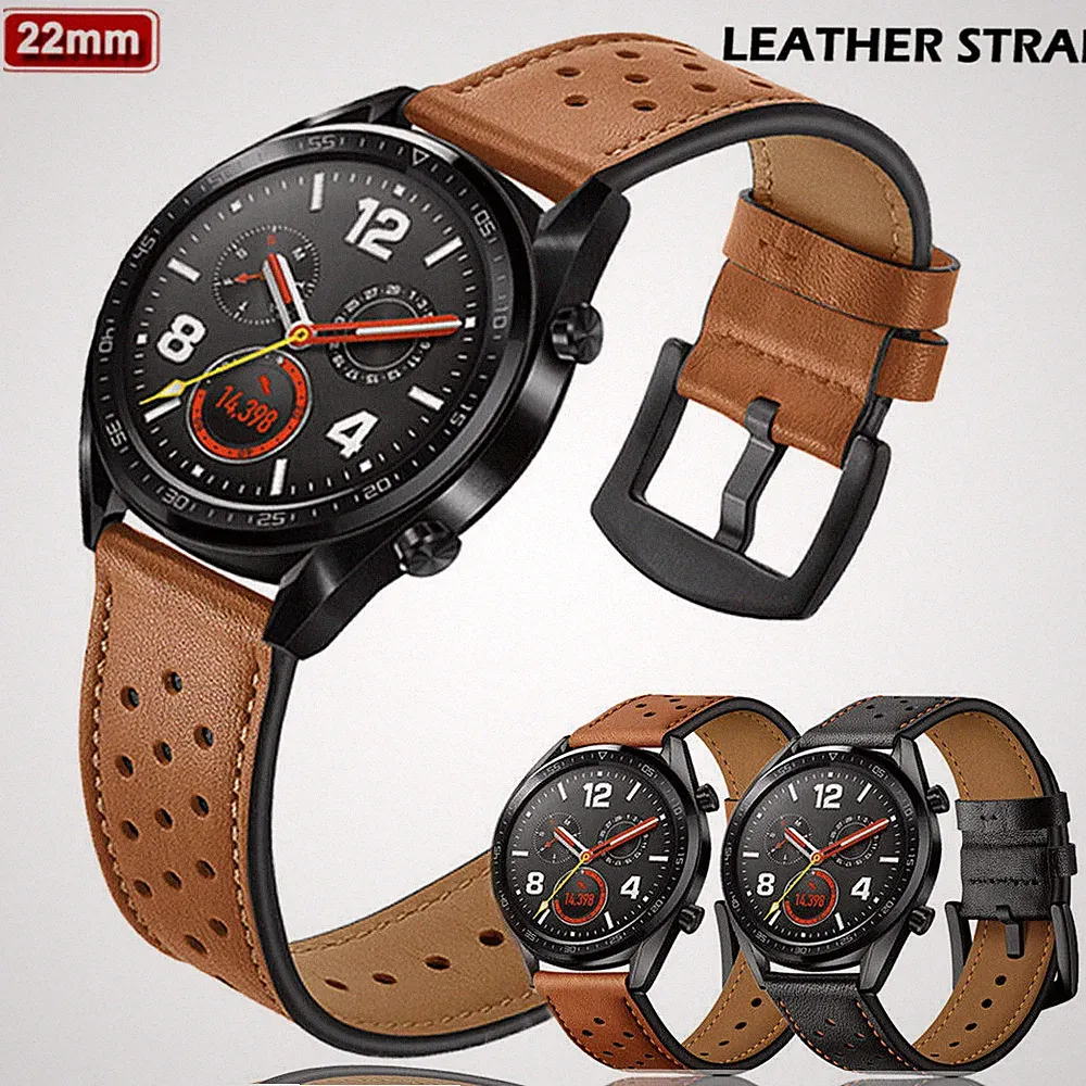 Leder Uhrenarmband für Huawei Watch 3 Pro GT 2 Pro GT 2e 3 46mm Gear S3 Classic