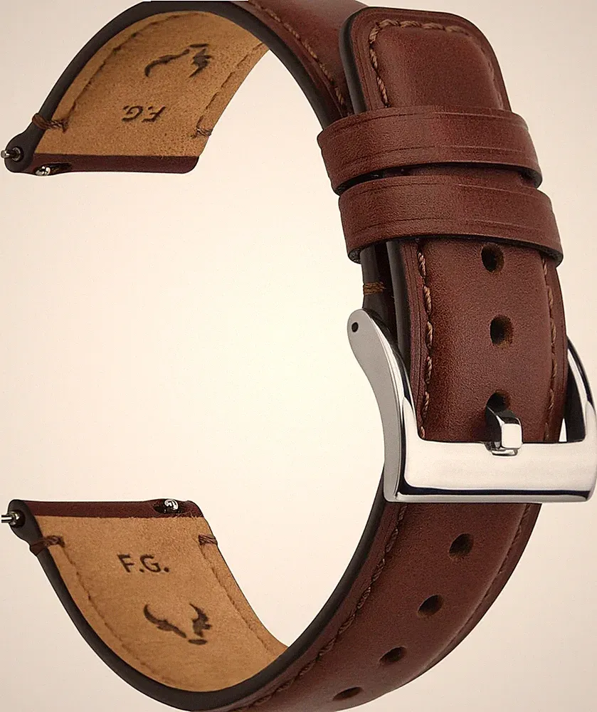 Leder Uhrenarmband Vintage 18-24mm Ersatzarmband für Herren Damen Smartwatch