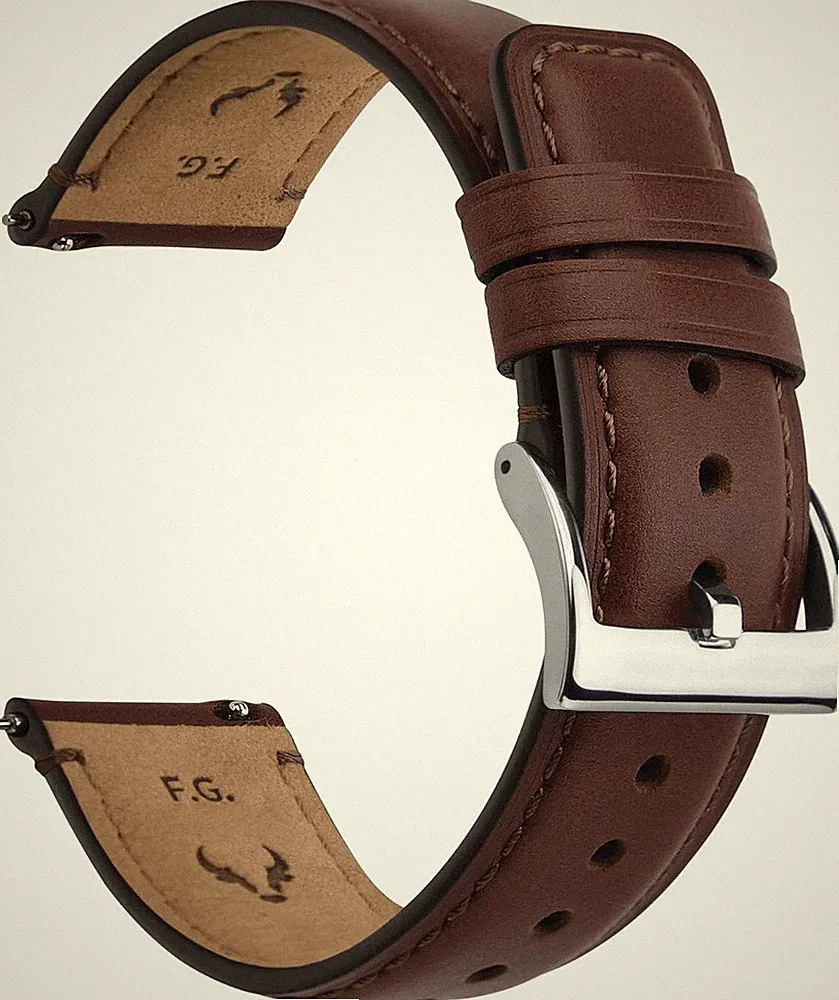 Leder Uhrenarmband Vintage 18-24mm Ersatzarmband für Herren Damen Smartwatch