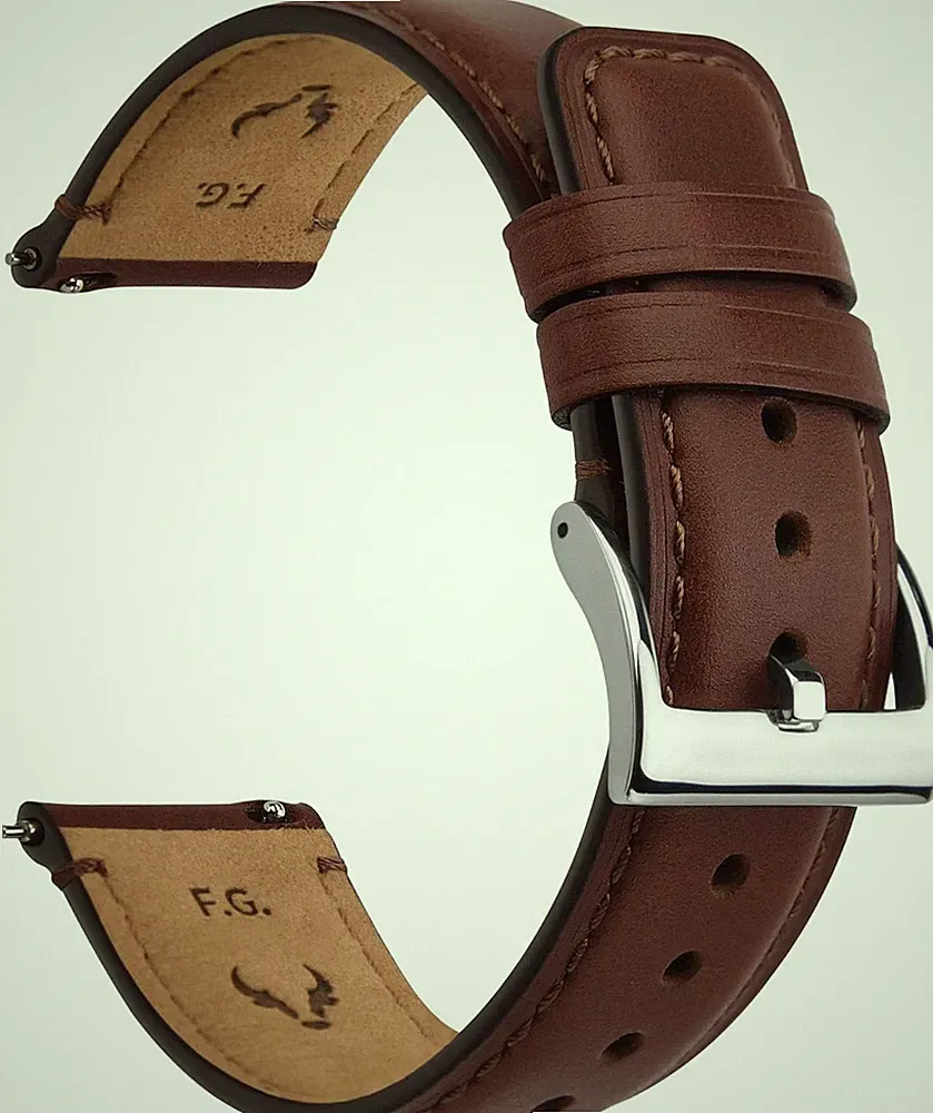 Leder Uhrenarmband Vintage 18-24mm Uhr Zubehör für Herren Damen Smartwatch